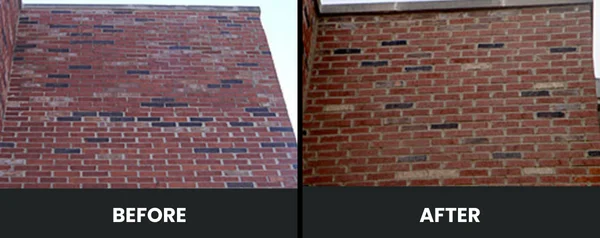 Brick Repair before and after 4