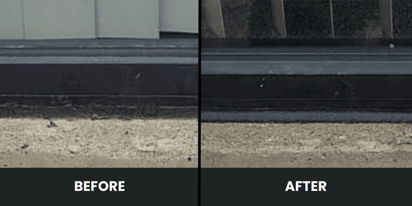 Caulking before and after 5