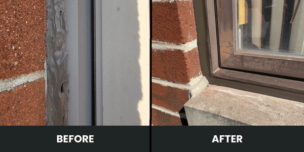 Caulking before and after 7