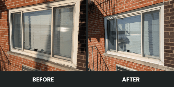 Caulking before and after 8