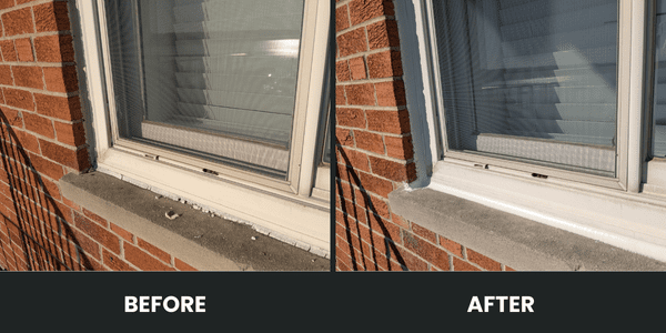 Caulking before and after 9