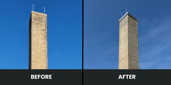 Chimney Repair before and after 1