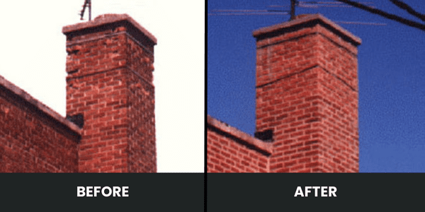 Chimney Repair before and after 3