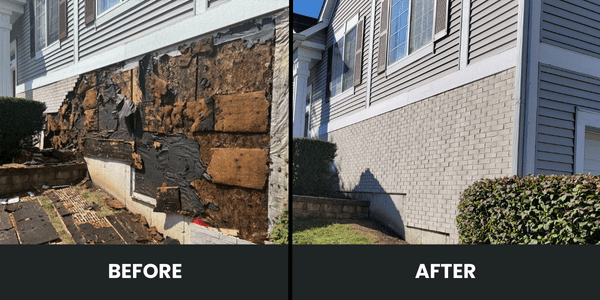 Panel Brick Repair before and after 1