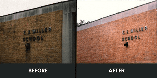 Power Washing before and after 7