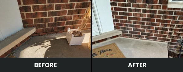 Tuckpointing before and after 5